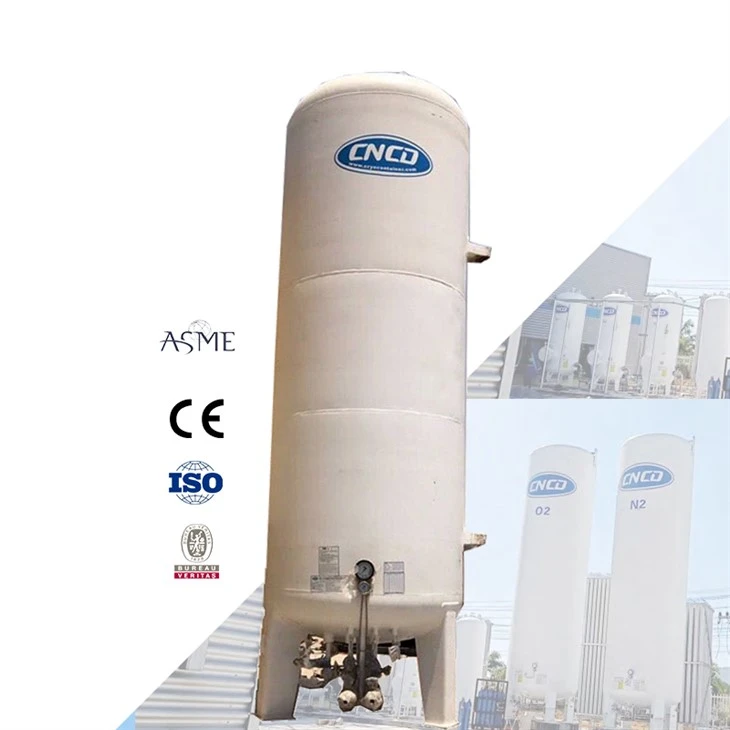 50M3 16Bar Cryogenic Lar Pressure Vessels Industrial Liquid Argon Storage Tank For Cylinder Filling