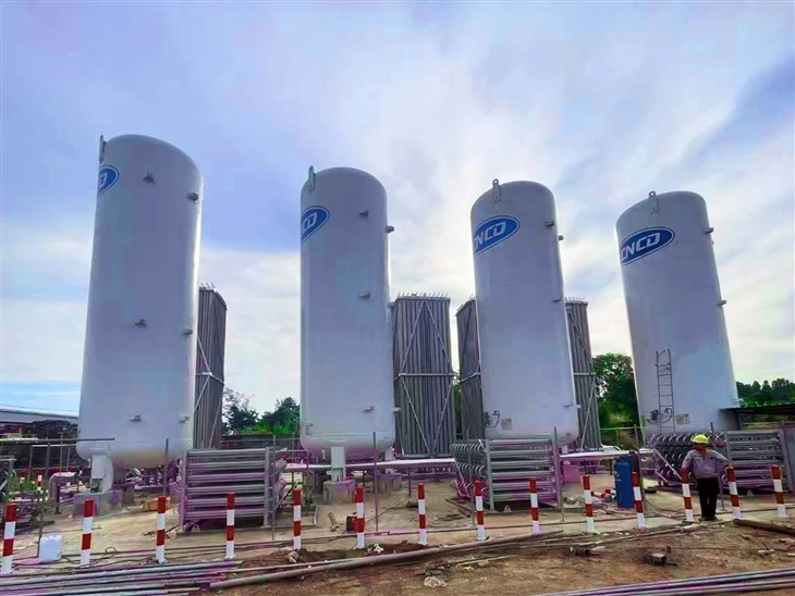 5m3 Vertical Cryogenic Liquid Oxygen Storage Tank