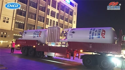 Two 5000L Low Temperature Storage Tanks Are Shipped