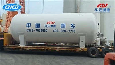 Horizontal Cryogenic Storage Tank Delivery