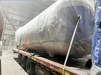 Cryogenic Storage Tank Loading Completed And Ready For Shipment