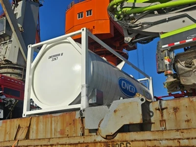 20ft Iso Transport Tank Container With Frame Has Arrived At Qingdao Port And ...