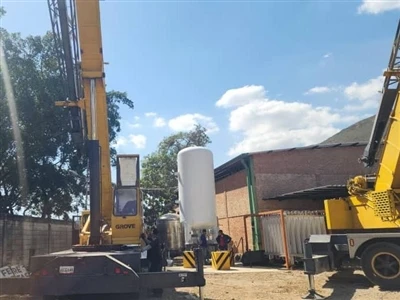 Cryogenic Liquid Storage Tank Customer Site