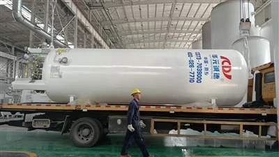 Our 10 Cubic Meter Cryogenic Liquid Storage Tanks Are Ready For Shipment